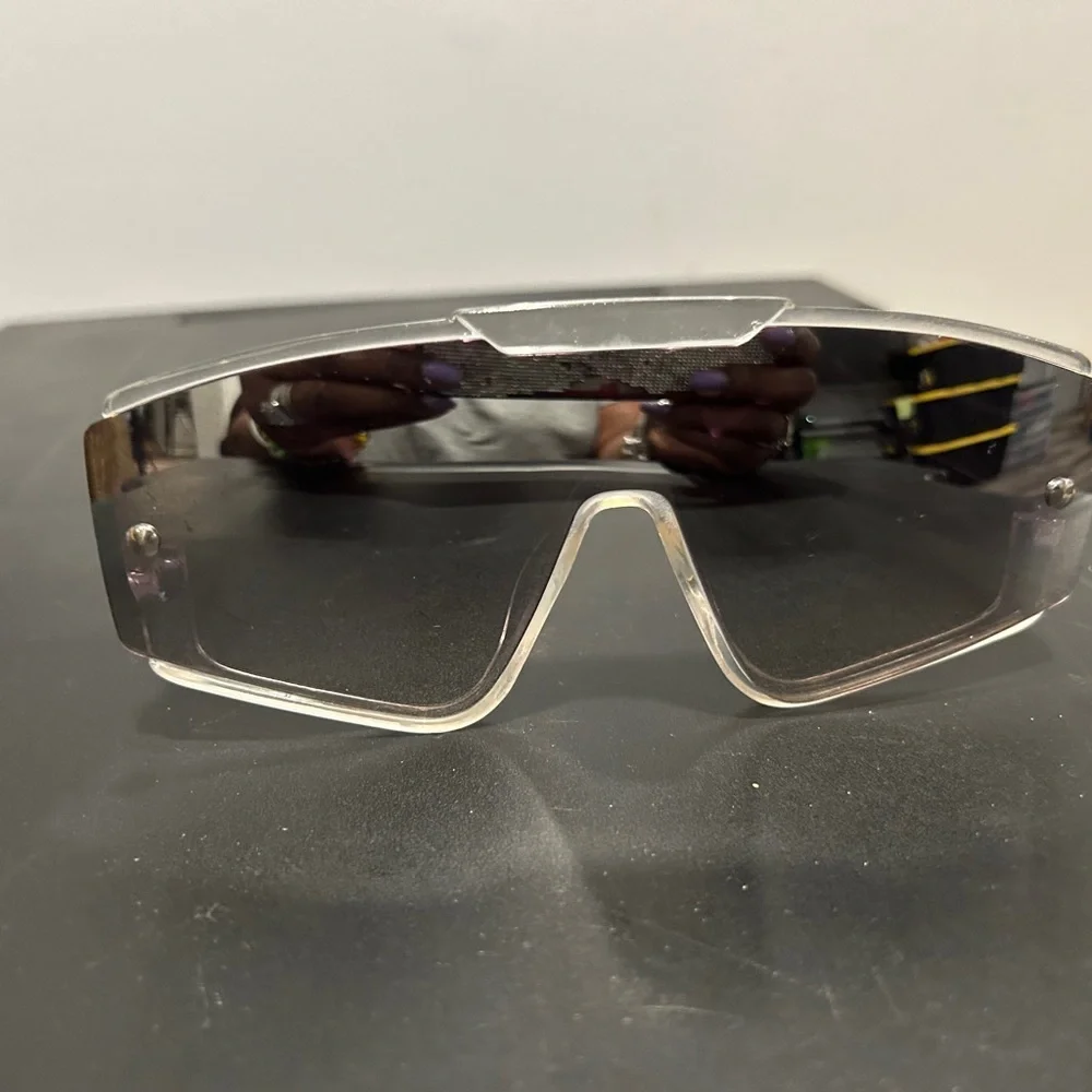 Stylish Black and Silver Wearable Tech Glasses
